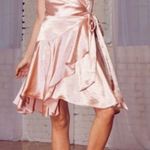 Lost + Wander  Mademoiselle Satin Wrap Dress Sz M Photo 0