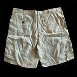 Modern Light Green Earth Tones Linen Classic Golf Shorts Size 38 Photo 0