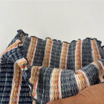 Free People Fine Line High Waist Flare Striped Textured Boho Pants Size S Photo 6