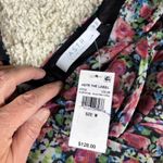 ASTR THE LABEL Black Pink Floral Mesh Ruched V Neck Long Sleeve Mini Dress M Size M Photo 1