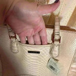 Liz Claiborne NWT‎  Snakeskin Double Handle Shoulder Bag excellent condition Photo 4