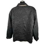 VTG 90s Silkland 100% Silk Quilted Jacket Floral Stitching Satin Women’s L NWT Black Size L Photo 5
