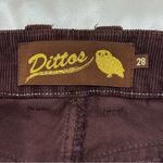 Dittos Corduroy Flare Pants Brown 28 Wide Leg Utility Pocket Vintage Y2K Retro Photo 8
