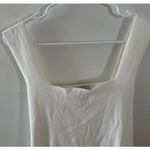 Loft NWT  Tie Back Cotton Knit Square Neck‎ Tank Top White Medium Photo 1
