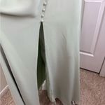 Azazie  BECCA Agave Sheath V-Neck Chiffon Dress.  B4 Photo 5