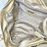 Salvatore Ferragamo Gancini Gold Metallic Shoulder Bag Photo 12