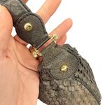 Liz Claiborne  Vintage Leather Woven Hobo Shoulder Bag‎ Photo 3