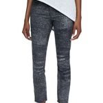 Helmut Lang Sediment Printed Cropped Denim Jeans Photo 2