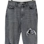 PacSun Mom Jeans Womens 27 Gray Distressed Rigid High Rise Grunge Y2K Streetwear Photo 1