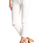 Free People Off White Ripped Denim High Rise jeans Size 29 Photo 0