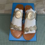 Jack Rogers NWT  Lauren II Sandal 8.5 Platinum Photo 1