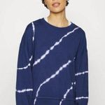 Athleta Sundown Sweatshirt Navy Blue Tie Dye Size S/P Photo 0