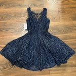 Jodi Kristopher  junior formal llace mini dress size 1 Photo 1