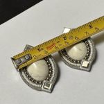 MARY B. Handmade Hand Crafted Rhinestone & Bead Clip On Earrings Photo 3