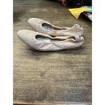 Stuart Weitzman  Suede Ballet Flats Rhinestones‎ Size 5.5 Crystal Embellished Photo 2