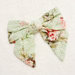 Anthropologie Antonia Floral Bohemian Peasant Hair Farmhouse Hair Bow Barette Photo 0