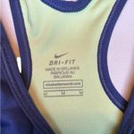 Nike  Women’s Dri-FIT Purple/mint Sports Bra - Size Medium w/ removable pads Photo 3