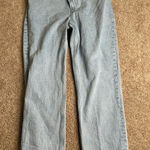 Abercrombie & Fitch  The ‘90s Straight Ultra High Rise Criss Cross Jeans Photo 0