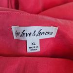 For Love & Lemons  Lena Maxi Skirt in Red Size‎ XL Photo 4