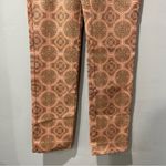 Soft Surroundings  Pants Women’s Small Orange Geometric Pull-on Canyon Sunset Photo 4