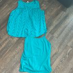 Sonoma  Women’s 1X‎ Teal Sleeveless Blouse W Matching UnderTank top NEW Photo 3