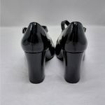 J. Adams Womens Mary Jane Chunky Block Heels Size 8 Black Patent Dress Shoes Photo 3