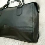 COBB & COMPANY | Vintage Black Leather Satchel Bag Purse Two Handle Photo 4