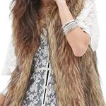 NWT Autumn and Winter Warm Short Faux Fur Vest, size small. Brown Photo 0