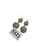 Double drop link and gold toned chandelier style earrings Gold Photo 5
