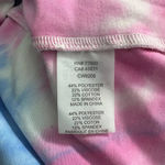 Chaser Long Sleeve Ballet Wrap Top In Tie Dye Pink Yellow Size Large Photo 11