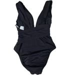 Trina Turk New.  black plunge neck wrap swimsuit. Size 2. Retails 142 Photo 6