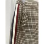 J.O.A. Checkered Brown And White Asymmetrical Tiered Mini Skirt - size XS NWT Photo 2