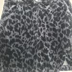 Pilcro Anthropologie  Cord Mini Animal Print Skirt Womens 8 Corduroy Gray Black Photo 1