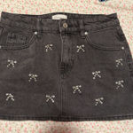 PacSun  Bow Stud Jean Skirt Photo 0
