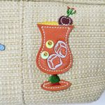 Vintage 90s Beach Summer Applique Purse Tan Photo 12
