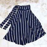 Elan 8 Way Convertible Multi Way Striped Jersey Dress Swim Coverup Blue White M Photo 5