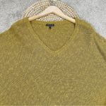 Eileen Fisher Women’s Melange Linen Blend Grain Pullover Sweater V-Neck Size M Photo 3