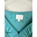 Deletta by Anthropologie Teal Long Sleeve Cardigan - Size - Small Photo 3