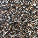 Japna  Skirt Brown Black White Spotted Tiered Maxi Skirt Boho Size Large Photo 5