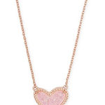 Kendra Scott  Rose Gold Heart Necklace Photo 0