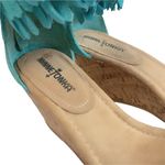 Minnetonka Aqua suede fringe Nicki wedge sandals Photo 6