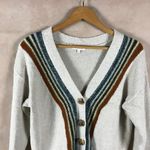 Skies Are Blue  Boho Striped V-neck Cardigan Sweater XS Photo 2