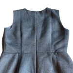 Ann Taylor Grey Fringe Sleeveless Sheath Dress Soft Fitted Wool Size 8P Women's Photo 8