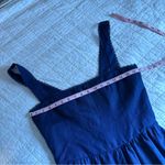 Reformation  Rowen Square Neck Smocked Linen Dress  Danube Blue Photo 10