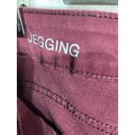 a.n.a A‎ New Approach Burgundy Mid Rise Moto Zipper Skinny Jeggings Size 31/12 Red Photo 6