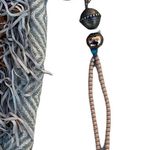 Catena handmade BOHO crossbody bag purse beadwork leather fringe Photo 5