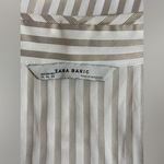 ZARA  Gray Striped Button Down Shirt Photo 2
