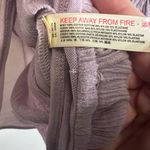 Free People  Lavender Smocked Embroidered Bodysuit Size L‎ Boho Flutter Sleeve Photo 14