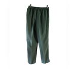 Adrian Delafield Green Floral Embroidered Two Piece Pant Suit Set Size M Photo 3