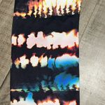 Lucy Hatha Capri Crop Leggings Multi Fire Dance Size Medium Black Photo 2